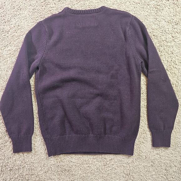 Urban Pipeline Sweater Mens Medium Purple Crewneck Pullover Deer Head Cotton - Picture 6 of 12